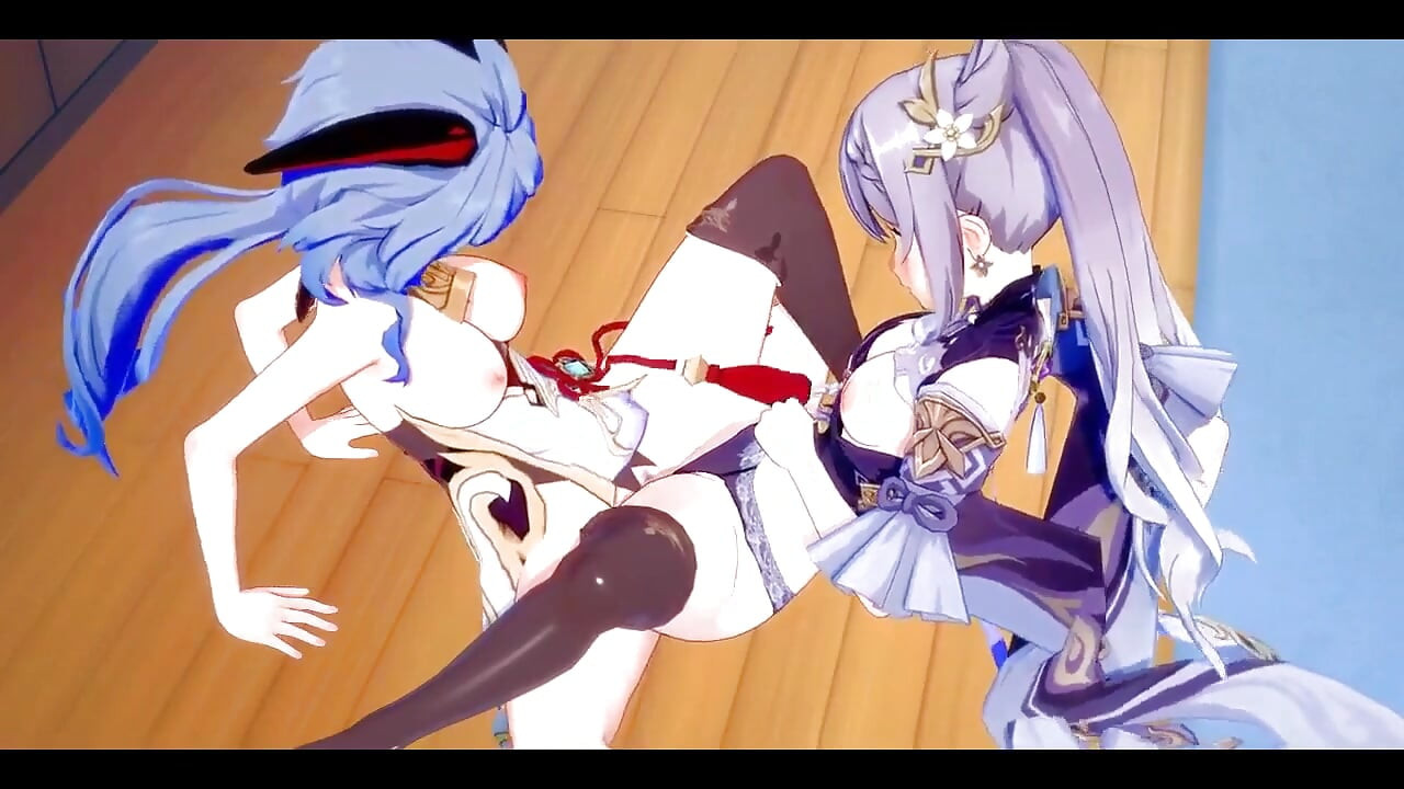 Genshin Impact Hentai Yuri - Ganyu and Kequing Lesbian Sex - Japanese Asian Manga Anime Game Porn