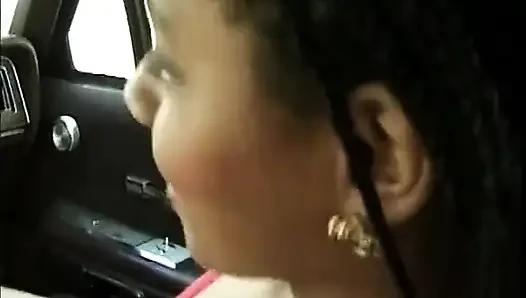 Luxurious well shaped busty mulatto girl gets two cocks inside all her holes