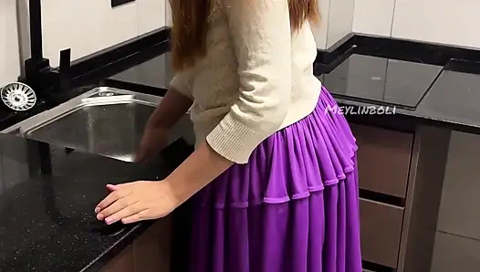 BOLIVIAN CHOLITA REAL HOMEMADE PORN FUCKS THE OWNER OF THE HOUSE AS SHE SCREAMS WITH PLEASURE