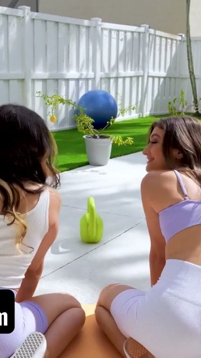 Bootylicious Step-sisters Get Stretched After Yoga Workout Feat. Violet Gems & Mae Milano | Clip 1