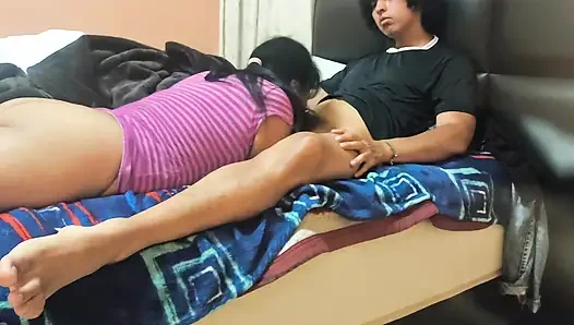 With my mother-in-law, she loves to suck my cock