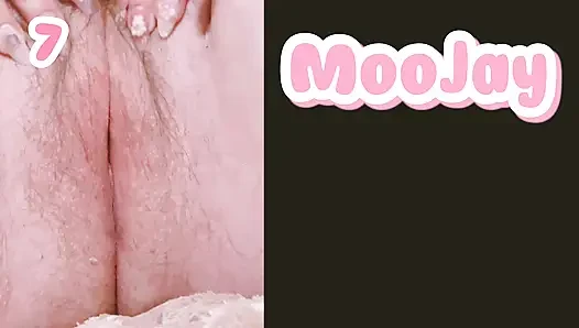 Zusammenstellung Solo-masturbation, behaarte muschi-orgasmen und squirting aus nächster nähe