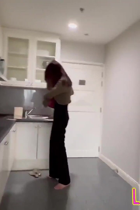 Ladyboystar - Elegant Tall Redhead Ladyboy Strips and Sucks My Cock