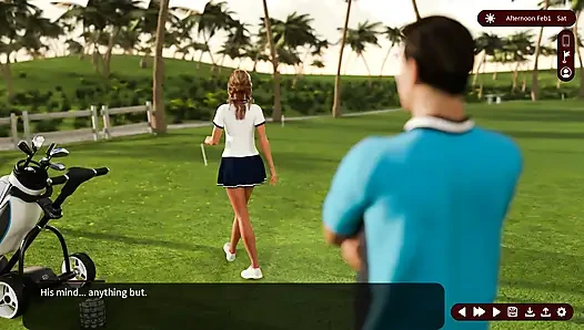 Arzu fısıltıları: seksi hatuna golf oynamayı öğretiyor - bölüm 41
