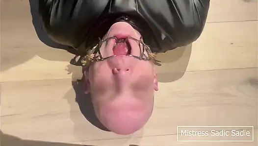 Lots of Spit with Bondage and Some Needle CBT