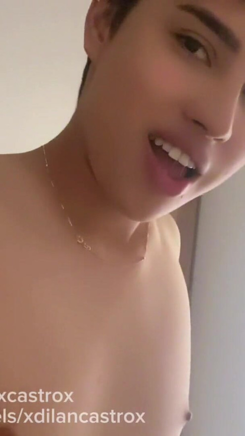 Fucking hard Dilan Castro's tight ass bareback until I cum inside his gay ass anal creampie | Clip 2