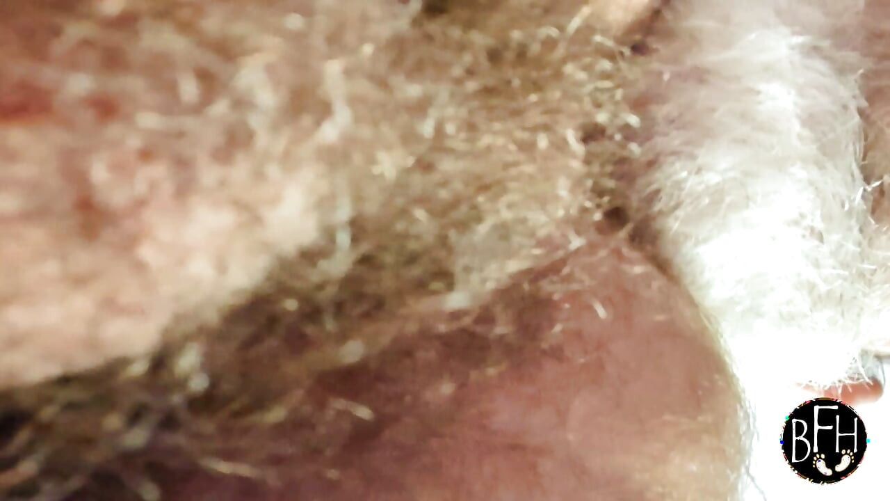 Daddy feasting on a beautiful hairy hole