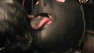 The Leather Domina - Leather & Smoking - Human Ashtray