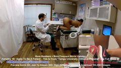 Latina sexy melany lopez recibe un examen ginecológico por el doctor tampa en la cámara