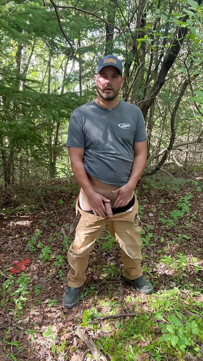 Pee in the woods
