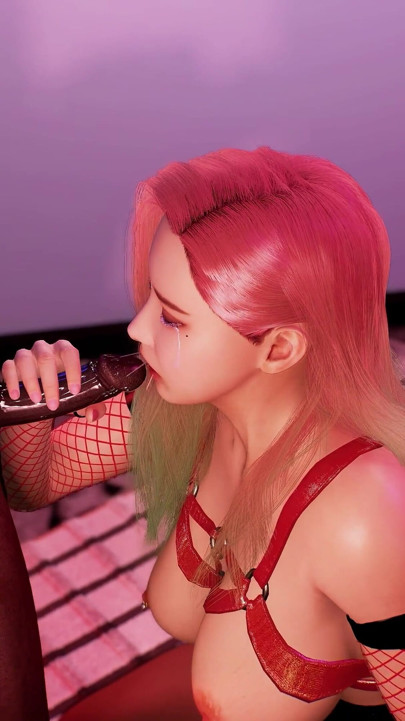 3D BBW MILF Korean Stripper Cheating with BBC