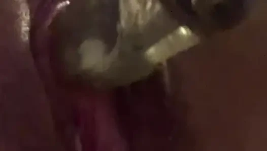 Amateur Horny MILF toys herself and cums hard