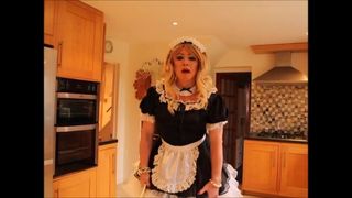 Sindy as a blonde bimbo maid