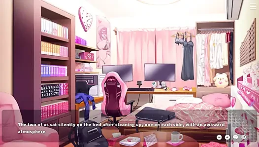 Yui mc'miz ona girdikten sonra onu ovuyor. Mc'miz mastürbasyon yaparken görüyor.