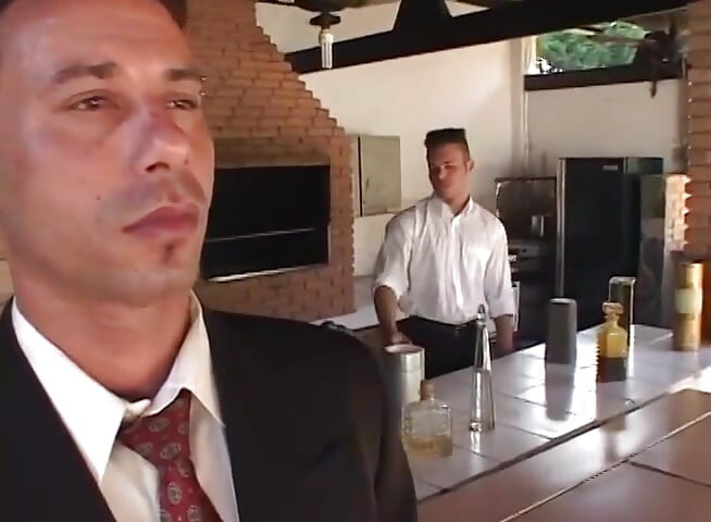 Hard anal sex on workplace