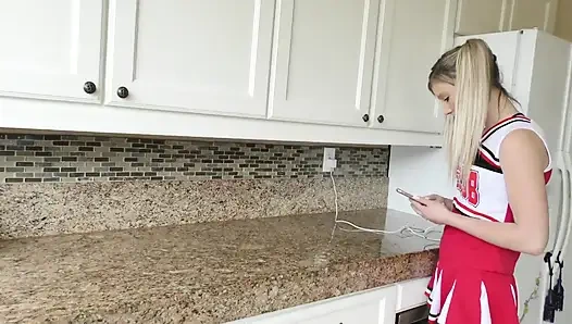 April Aniston Drinks Cum Out Of His Cock Like It's A Water Fountain!