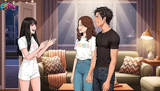 Kız Arkadaşımın Kız Kardeşiyle (19) Hentai Anime Izlerken Onunla Yattım