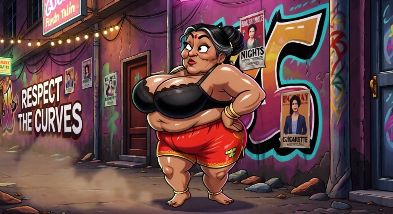 Weelderige Indische animatie met grote tieten