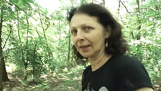 I fuck the wet hairy pussy of this sexy hot granny with small natural tits until I squirt all over her