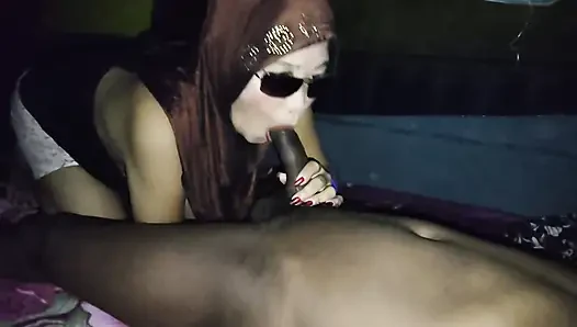 Horny Nepal girl gives sloppy blowjob with surprise oral creampie & cum in mouth CIM - Asian