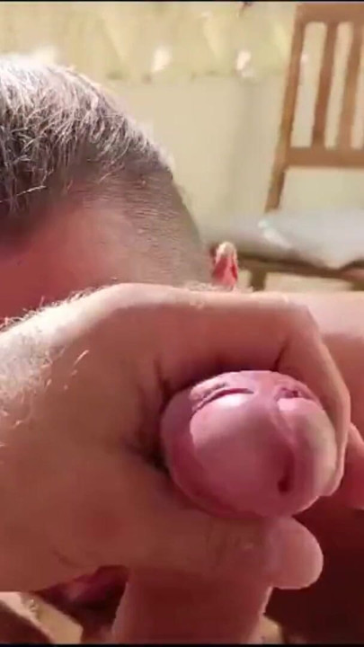 RISKY BALCONY BLOWJOB! MILF, POV Deepthroat & Swallow | Clip 1