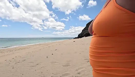 Naked Goddess on the Beach -aTease and Temptation