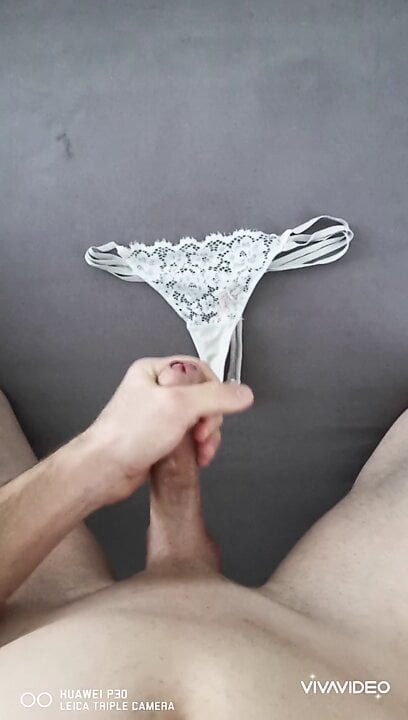 Cum on girlfriends panties