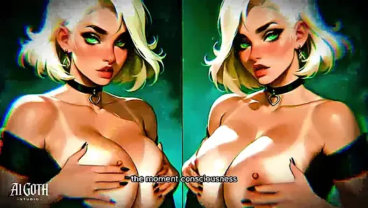 Weiße haare, goth-schlampe: "ruin me" - extremes geständnis (4k AI)