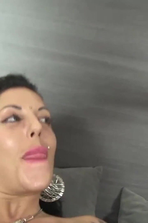 Oiled brunette bitch fucking with her friend