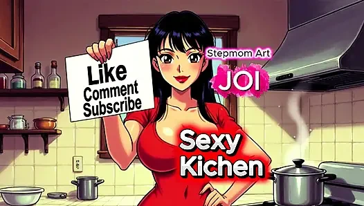 JOI Stepmom Hot Kitchen - Come with me 100% You'll cum - Dirty Talk