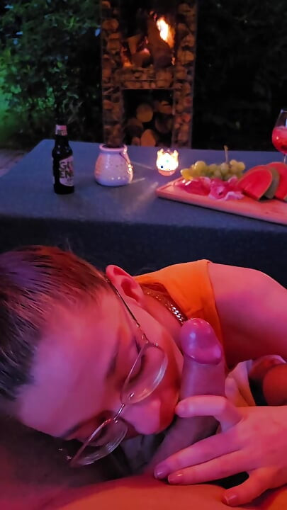 Summer Holiday Blowjob with Cum in Mouth