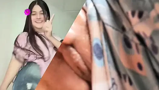 I masturbate with my stepfather I show him my big tits