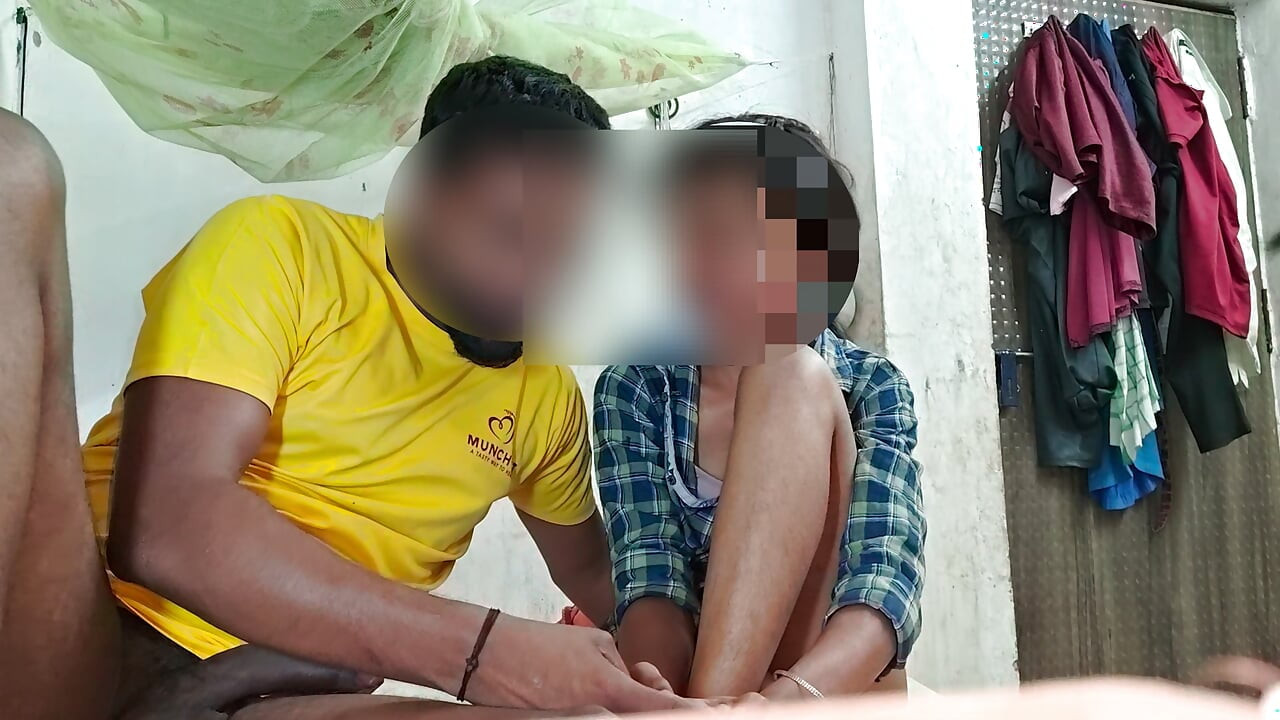 After a long time hard sex with loud moaning with Virgin college girl