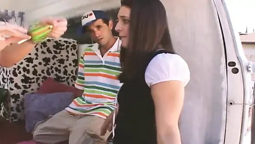 Sexy Ice Cream Scene-3_sexy Busty and Curvy Brunette Having Sex with the Ice Cream Man