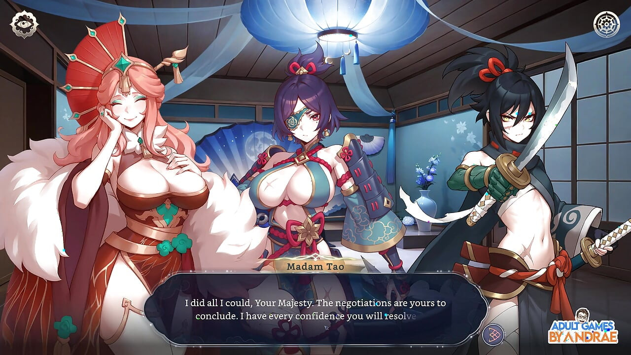 Harem Fantasy - Versautes Ninja Scroll-gameplay Teil 1 - Eintritt in Das Dorf Kagura