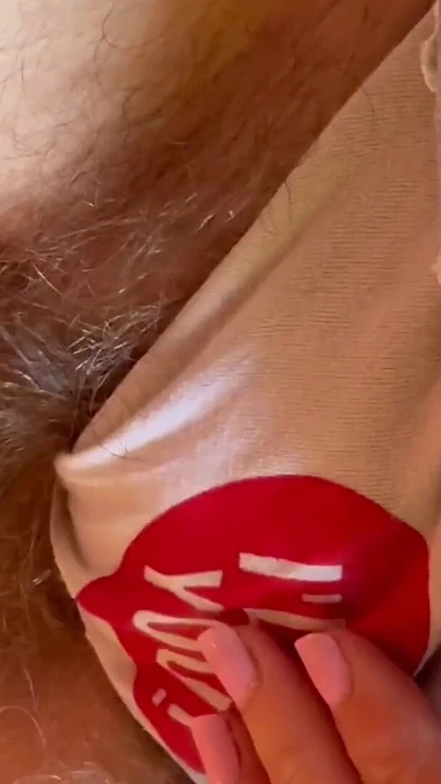 Spectacular moment from "Big foot cute panties and hairy bush"