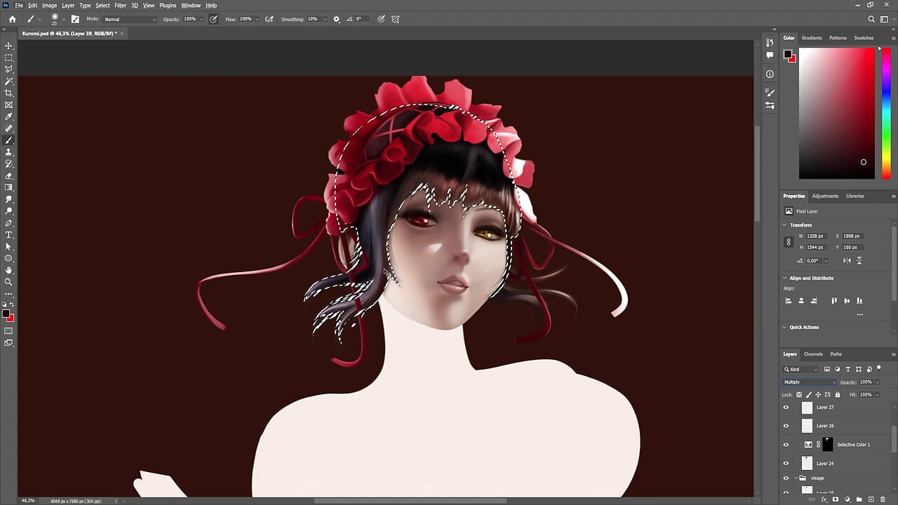 Kurumi timelapse sfw date a live