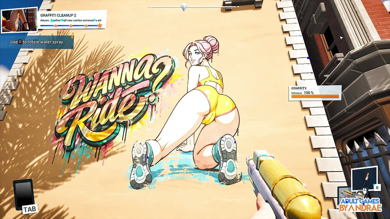 Giant Waifu Wash Simulator Gameplay Part 1 - First Cleaning Job for Vellory