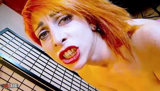 European Redhead Lyza Vondee Spandex Anal Deepthroat Hardcore