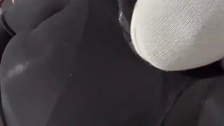 Sock Mask Encased Orgasm