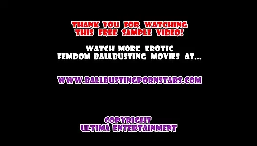 Rothaarige ballbusting und interracial cuckolding mit Brighton blaze