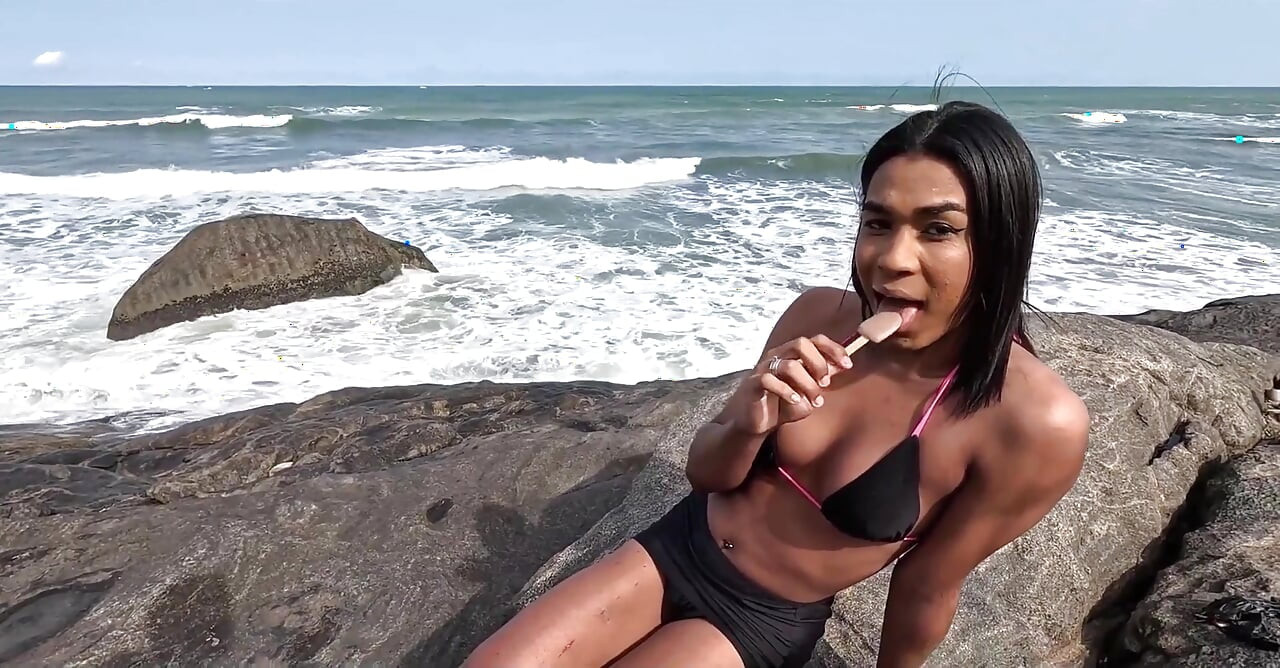 Fucking the Doll’s Ass on the Beach with My Wife
