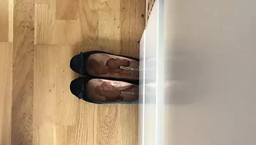 gf düz balerinler üzerinde Cum (3. atış)