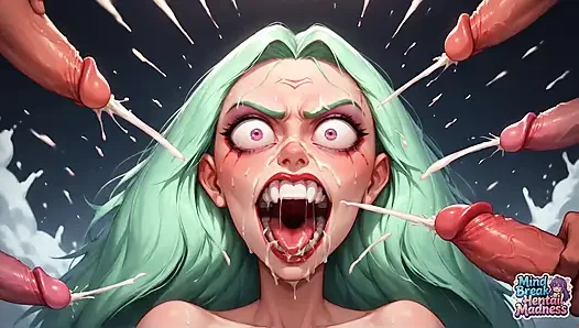 Хаос с белыми волосами: прорывающий волосы оргазм!