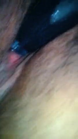 BBW Fucks Her Pussy With Black Dildo