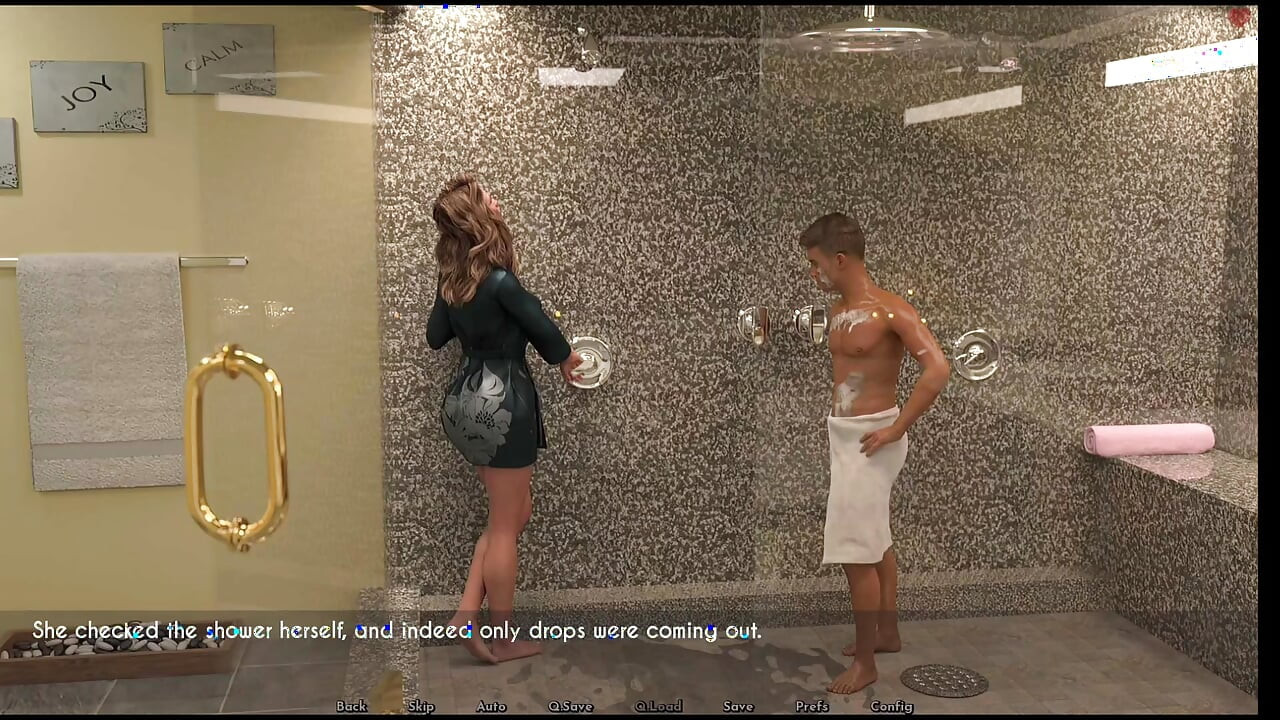 Dylan wanted to shower where Sophia bathed went to common shower he got a big dick