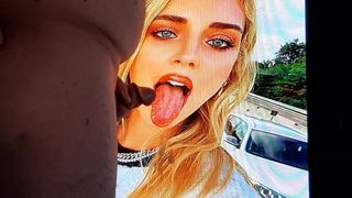 Sperma-Tribut auf Chiara Ferragni 1