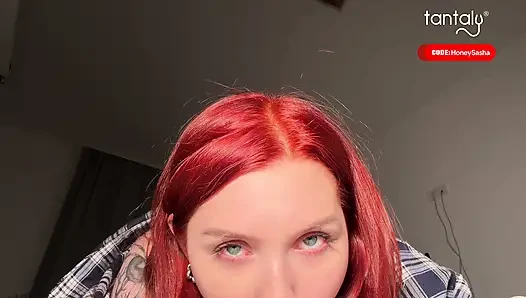 Horny Redhead Babe Relaxes After Work - POV Virtual Sex With Big Boobs