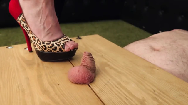 Tight Fitting Leggings & Stilettos W/ CBT Table Femdom