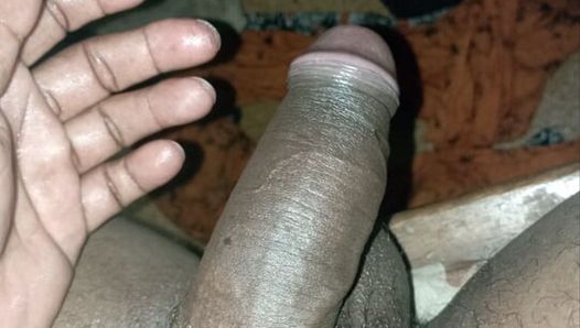 My cock is oiled and it's very hot, you see